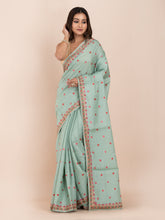 KAVVYA BLUE SILK SAREE